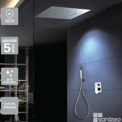 Colonne De Douche Encastrable|Imex Colonne de Douche Encastrée Anti-Calcaire Chrome SUMATRA GTS019-P