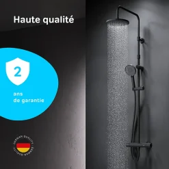 Am.Pm Europe Colonne de douche et bain baignoire thermostatique Système de douche avec mitigeur thermostatique Noir, F07XA422 X-Joy AM.PM
