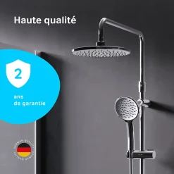 Colonne De Douche Sans Robinetterie|Am.Pm Europe Colonne de douche et bain baignoire sans robinet, Système de douche Chromé F07TA000 Hit AM.PM