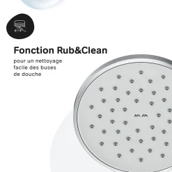 Colonne De Douche Sans Robinetterie|Am.Pm Europe Colonne de douche et bain baignoire sans robinet, Système de douche Chromé F07TA000 Hit AM.PM