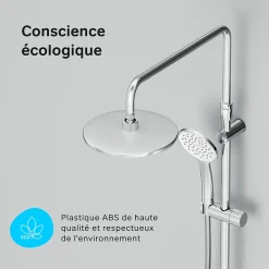 Colonne De Douche Sans Robinetterie|Am.Pm Europe Colonne de douche et bain baignoire sans robinet, Système de douche Chromé F07TA000 Hit AM.PM