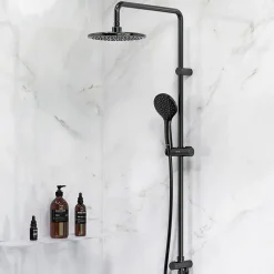 Colonne De Douche Sans Robinetterie|Am.Pm Europe Colonne de douche et bain baignoire sans robinet Gem Noir F0790022 AM.PM