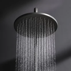 Colonne De Douche Sans Robinetterie|Am.Pm Europe Colonne de douche et bain baignoire sans batterie Système de douche Pommeau de douche, Noir, F07TA022 Hit AM.PM