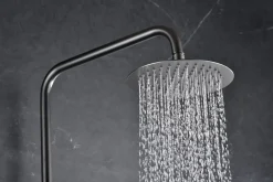 Imex Products Colonne de douche externe CURVED Mitigeur monocommande Canon de fusilChroméNoir matCanon de fusilOr brosséOr rose brossé Colonne