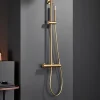 Colonne De Douche Encastrable|Imex Products Colonne de douche externe CURVED Mitigeur monocommande Or brosséChroméNoir matCanon de fusilOr brosséOr rose brossé Colonne de do