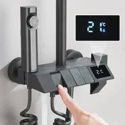 Signature Colonne de douche graphite avec affichage température LED