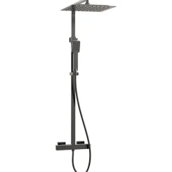 Essebagno Colonne de douche gun métal avec thermostatique 300 Quartos