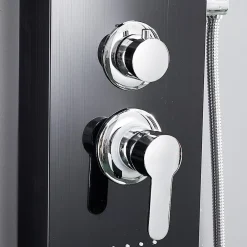 Saniverre Colonne de douche hydromassante KALY 4 jets Noir -