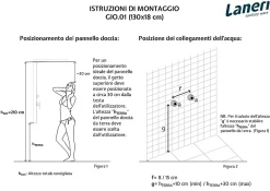 Colonne De Douche Hydromassante|Laneri Colonne de douche hydromassage avec trois fonctions en acier brillant