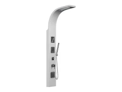 Vente-unique Colonne de douche hydromassante - Argenté - 20 x 150 cm - TYRA