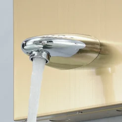 Saniverre Colonne de douche hydromassante LULY 4 jets + 1 robinet Or -