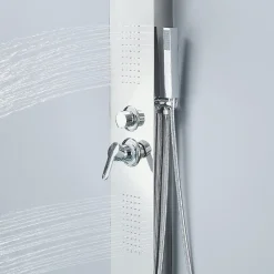 Saniverre Colonne de douche hydromassante ZENY 3 jets Gris / Argent -