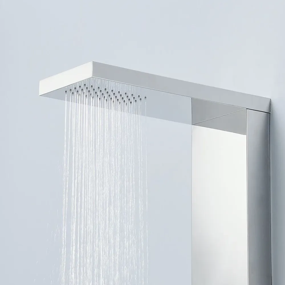 Saniverre Colonne de douche hydromassante ZENY 3 jets Gris / Argent -