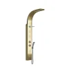 Vente-unique Colonne de douche hydromassante thermostatique - Dorée - 45 x 150 cm - JOSTA