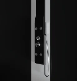 Laneri Colonne de douche hydromassage en ABS verni en poudre noir mat