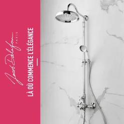 Colonne De Douche Mécanique|Jacob Delafon Colonne de douche Cléo 1889 Chrome + nettoyant Briochin