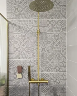 Essebagno Colonne de douche mécanique, doré, Luisa 250