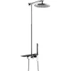 Essebagno Colonne de douche mécanique avec tablette chromée Apsara II