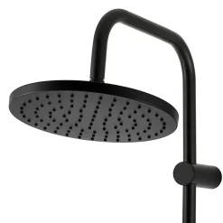 GoodHome Colonne de douche mécanique noire Cavally