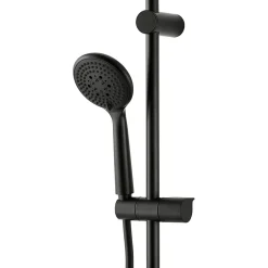 GoodHome Colonne de douche mécanique noire Cavally