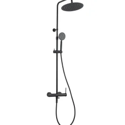 Essebagno Colonne de douche mécanique noir mat 250 Lollipop II