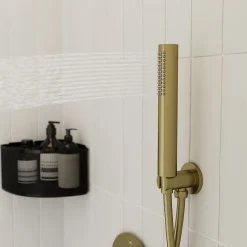 Colonne De Douche Encastrable|GoodHome Colonne de douche mécanique encastrée en laiton massif finition satin, Owens