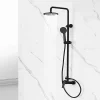 Colonne De Douche Mécanique|Poalgi Colonne de douche mécanique avec barre extensible SKY BATH noir mat série NATURE