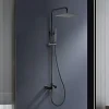 Poalgi Colonne de douche mécanique avec barre extensible SKY BATH noir cristal PVD série INFINITE