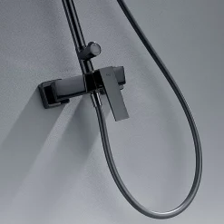 Poalgi Colonne de douche mécanique avec barre extensible SKY BATH noir cristal PVD série INFINITE