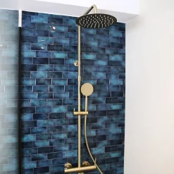 Essebagno Colonne de douche mécanique or brossé 250 Lollipop II