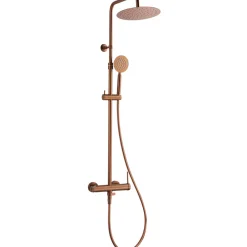 Colonne De Douche Mécanique|Essebagno Colonne de douche mécanique cuivre brossé 250 Lollipop II