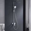 Colonne De Douche Mécanique|Poalgi Colonne de douche mécanique avec barre extensible SKY BATH chromé série GLORY