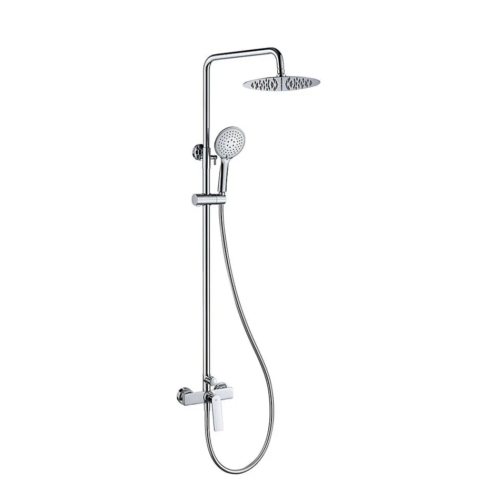 Colonne De Douche Mécanique|Poalgi Colonne de douche mécanique avec barre extensible SKY BATH chromé série GLORY