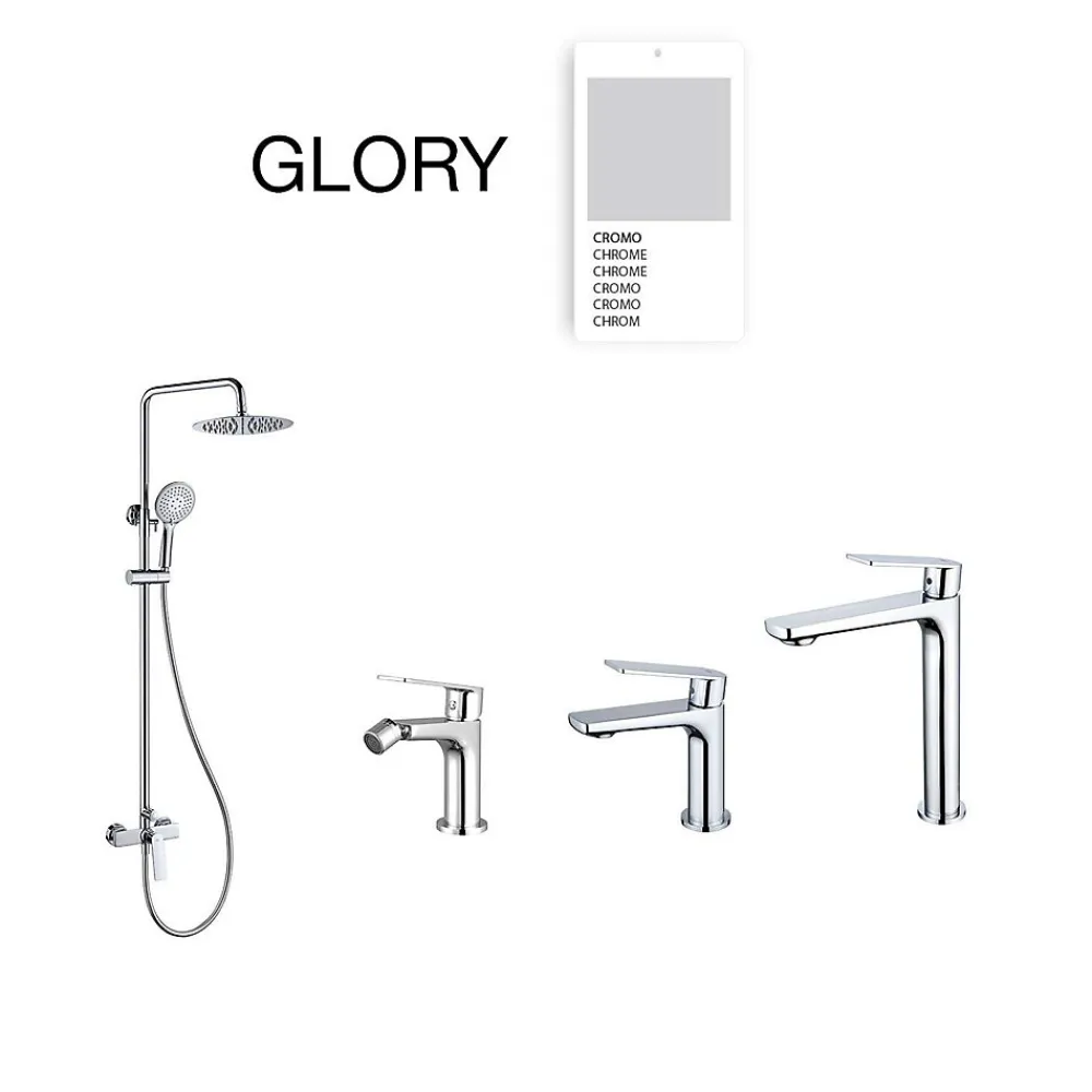 Colonne De Douche Mécanique|Poalgi Colonne de douche mécanique avec barre extensible SKY BATH chromé série GLORY