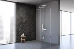 Essebagno Colonne de douche mécanique, blanc, Luisa 250
