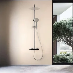 Poalgi Colonne de douche mécanique avec barre extensible SKY BATH chromé série PROMISE