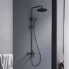 Poalgi Colonne de douche mécanique avec barre extensible SKY BATH noir cristal PVD série GLORY