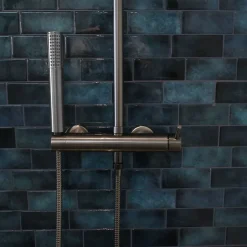 Essebagno Colonne de douche mécanique, gun metal, Esserondo