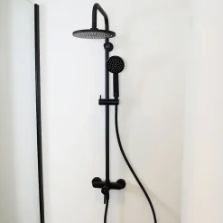 Essebagno Colonne de douche mécanique noire Target