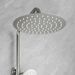 Poalgi Colonne de douche mécanique avec barre extensible SKY BATH nickel brossé PVD série PROMISE