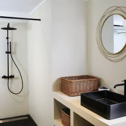 Essebagno Colonne de douche mécanique noire 300 Delice II