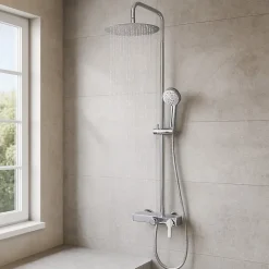 Essebagno Colonne de douche mécanique chromée Waterbox II