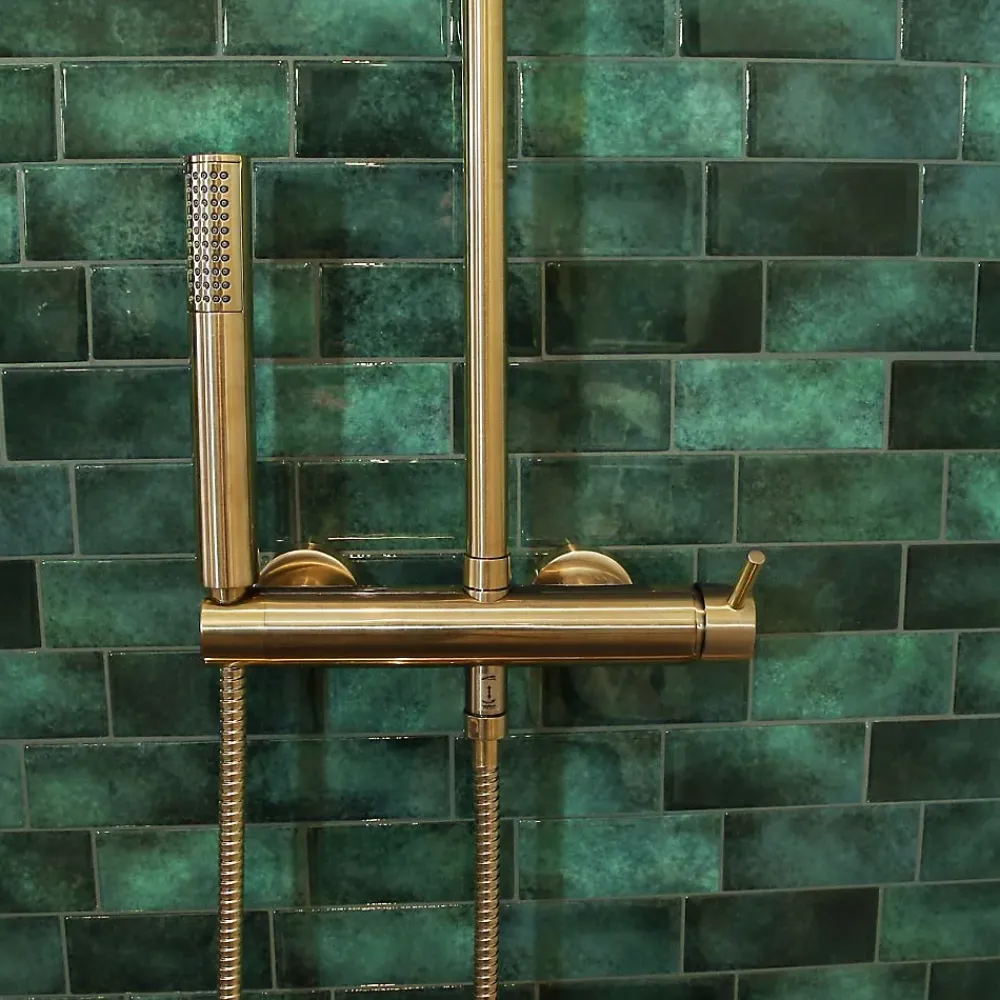 Essebagno Colonne de douche mécanique or Kiwo