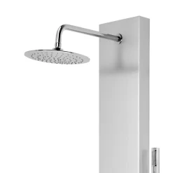 GoodHome Colonne de douche mécanique hydromassante, gris, Tanvia