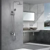 Colonne De Douche Mécanique|Imex Products Colonne de douche mitigeur chrome en acier et laiton avec douchette extensible