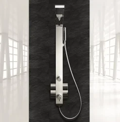 Drop Colonne de Douche Mitigeur Thermostatique IDEA2 Aluminium Anodisé