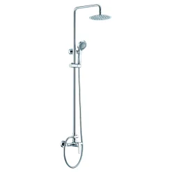 Imex Products Colonne de douche murale en acier et laiton finition chromee extensible