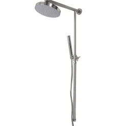Colonne De Douche Thermostatique|Autres Colonne de douche nickel combiné pommeau et douchette reglable Sans robinet