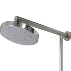 Colonne De Douche Thermostatique|Autres Colonne de douche nickel combiné pommeau et douchette reglable Sans robinet