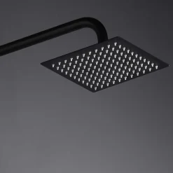 Colonne De Douche Encastrable|Imex Products Colonne de douche noir mat acier et cuivre avec mitigeur monocommande et douchette extensible